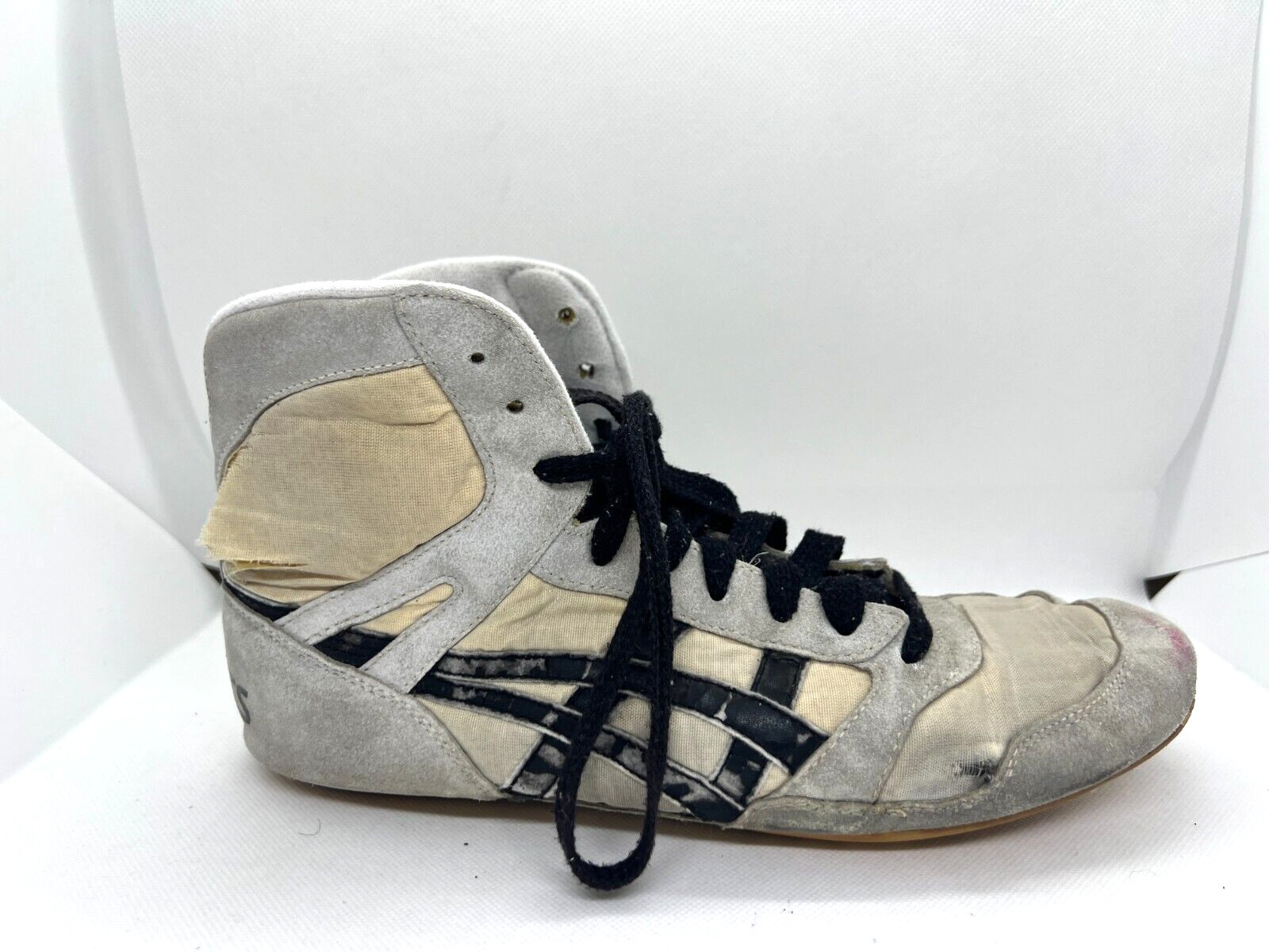 Asics TWR325 Boxing Wrestling Shoes White Black US10.5 (27.5cm) Black Laces
