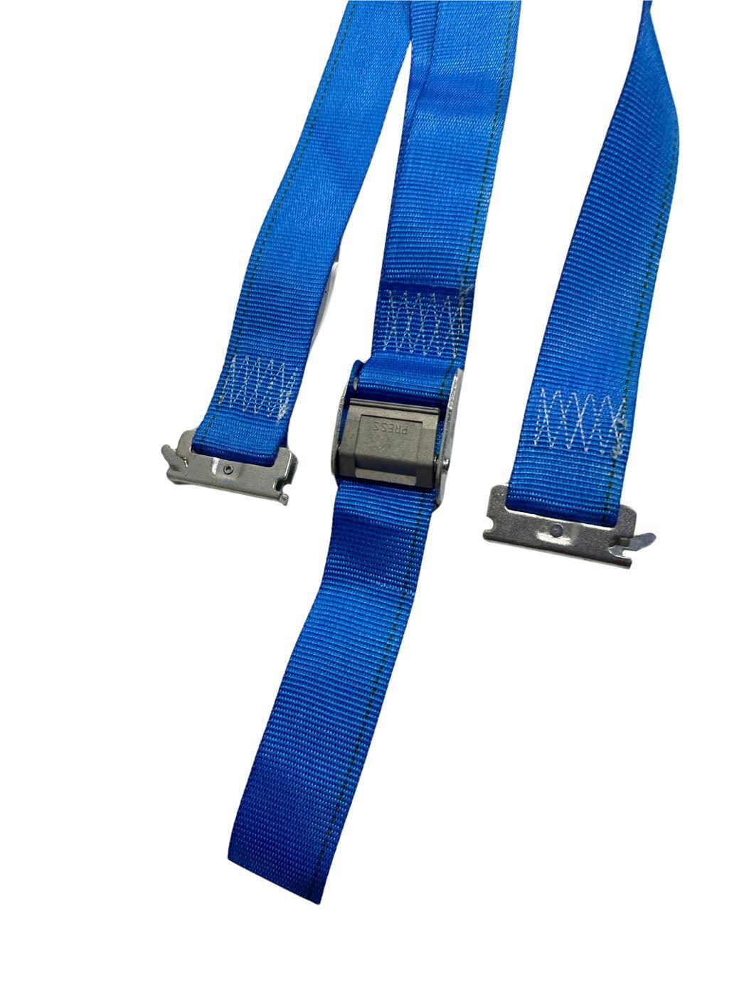 2"x20' Blue E-Track Cam Buckle Strap (4 Pack)