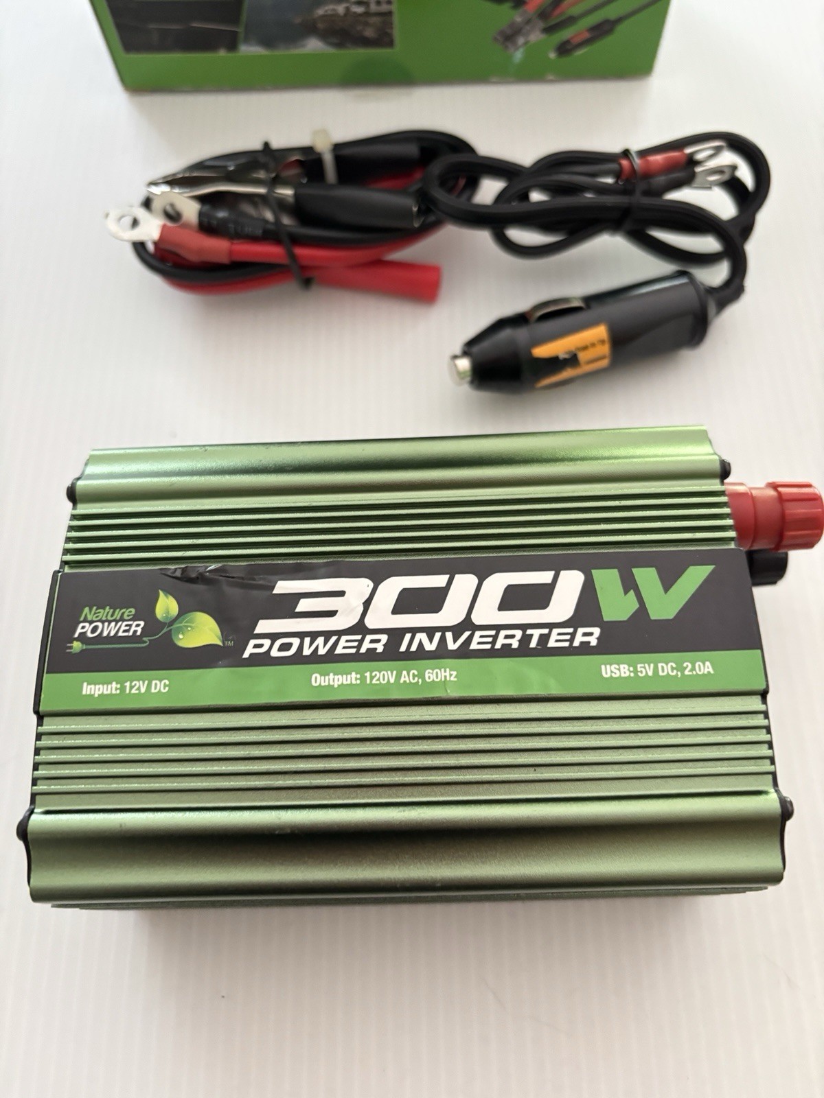 Nature Power 300W Power Inverter Open Box Appears Unused. Non Tested