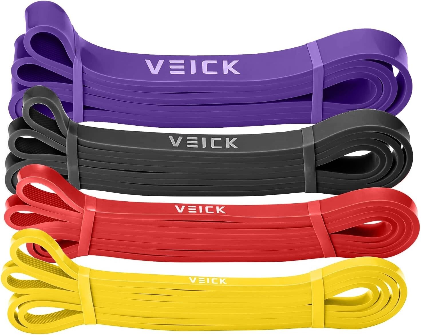 "VEICK Resistance Bands Set 4 Levels Durable Exercise Stretching and Training "