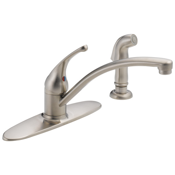 Delta Foundations Kitchen Faucet w/ Spray Stainless-Certified Refurbished