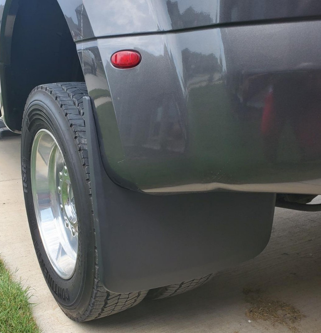 Husky Liner Rear No Drill Custom Fit Mud Flaps for 2018-26 Ford F350 F450 Dually