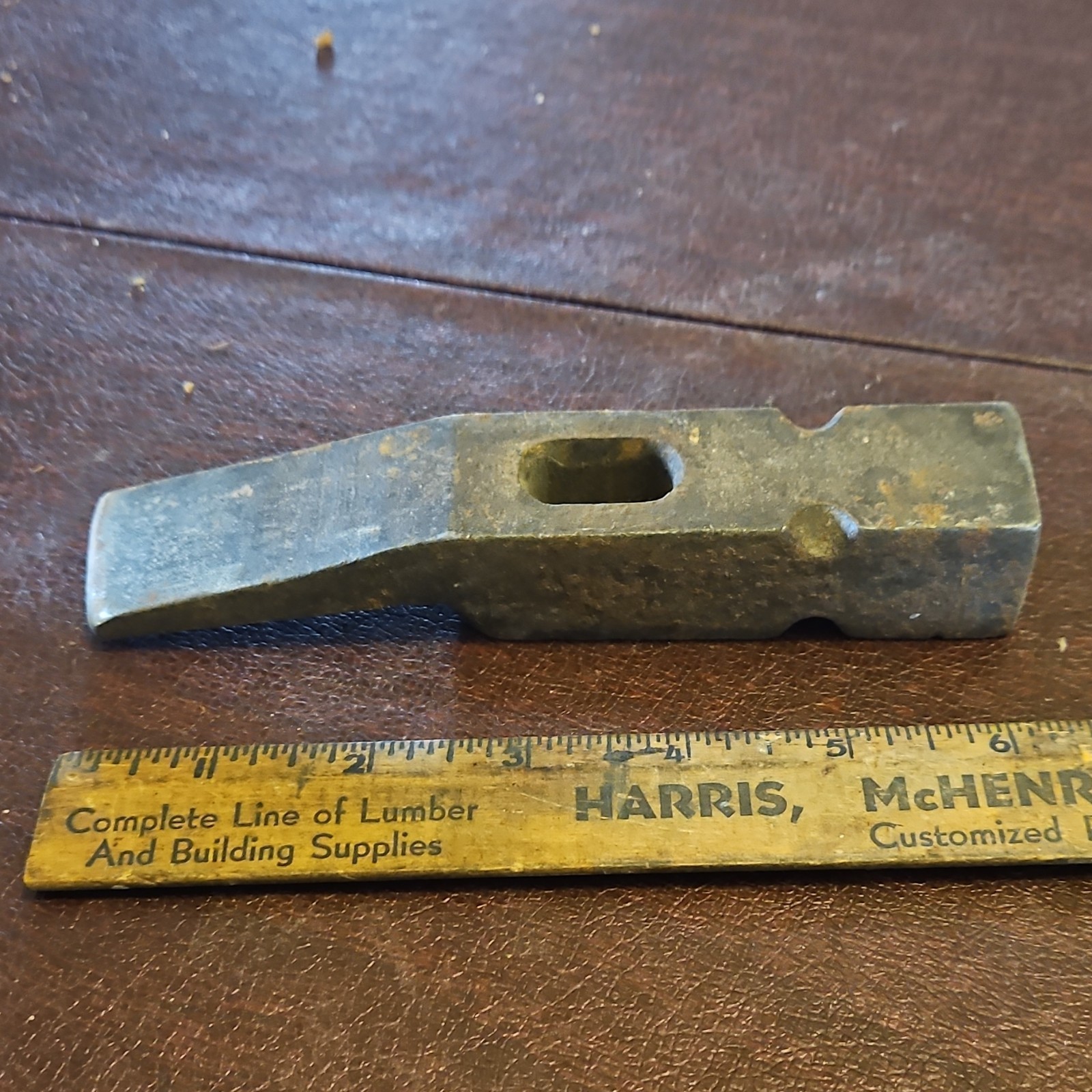 antique Original Hammer Head with Rectangular Eye Collectible Tool