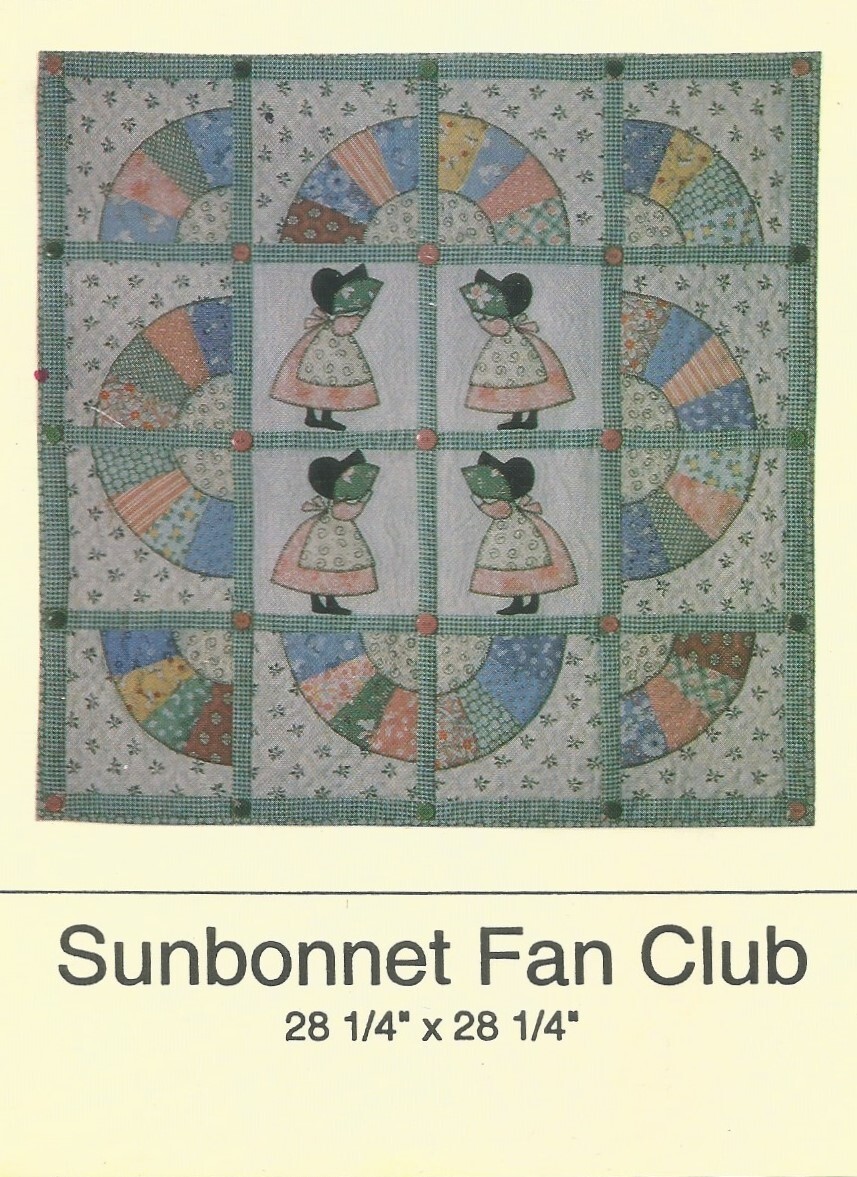 Sunbonnet Fan Club Quilt Patterns Wall Hanging Betty Alderman Designs