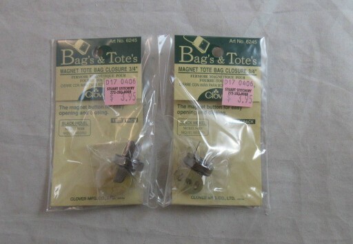Clover Bag's & Tote's Magnet Tote Bag Closure 3/4"  Set of 2 #6245  NEW
