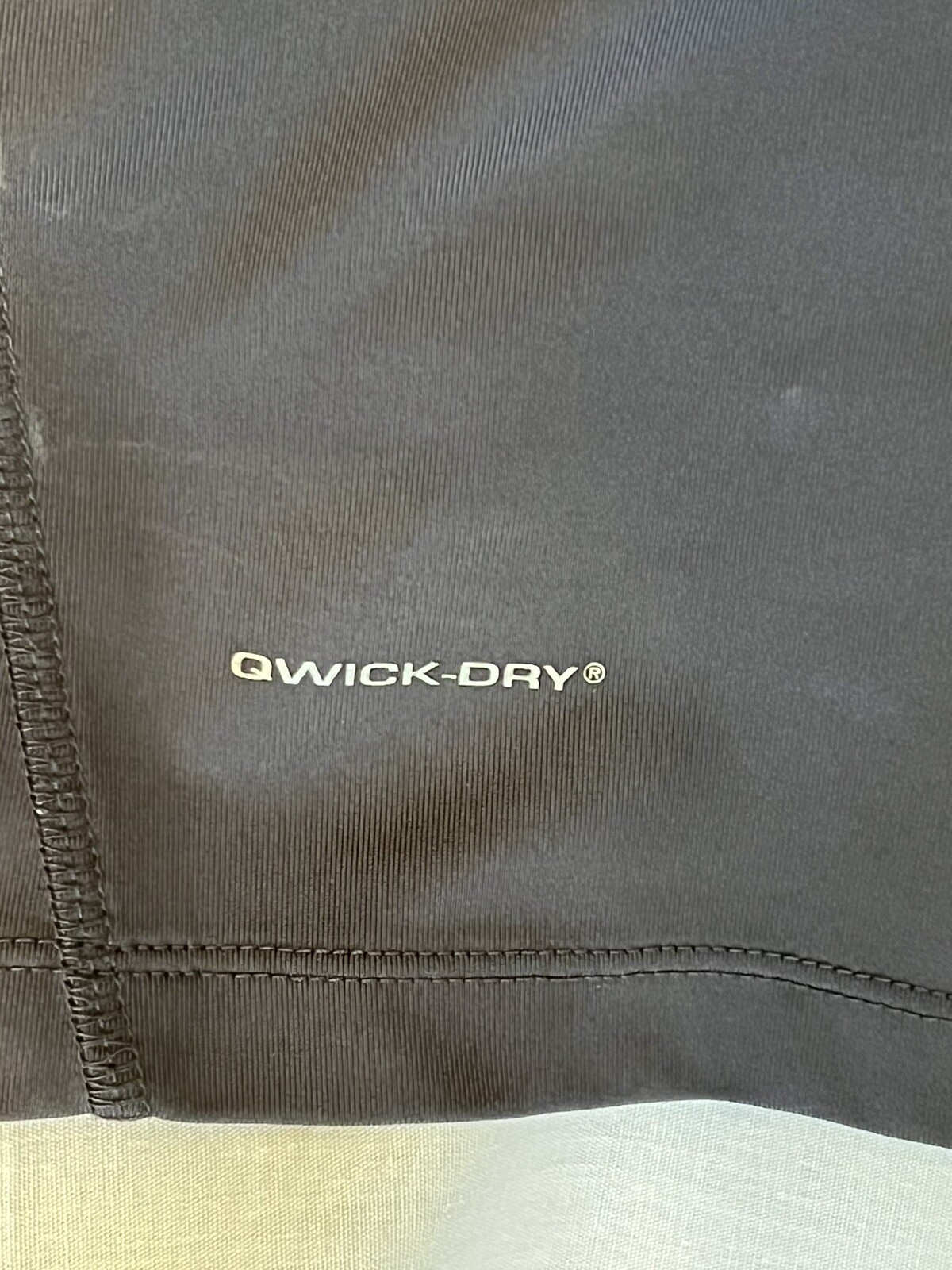 Layer8 Pair Quik-Dry Tees, One Black, One Gray, Large, Preowned