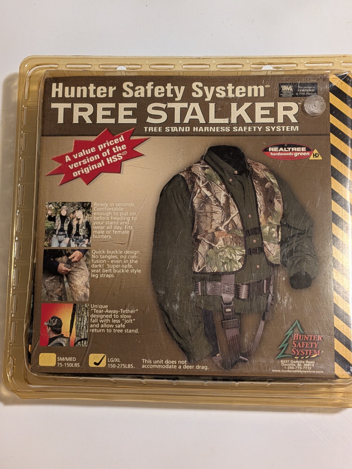 Hunter Safety System HSS-7 Treestalker Lg/XL Safety Harness Deer Hunting Stand