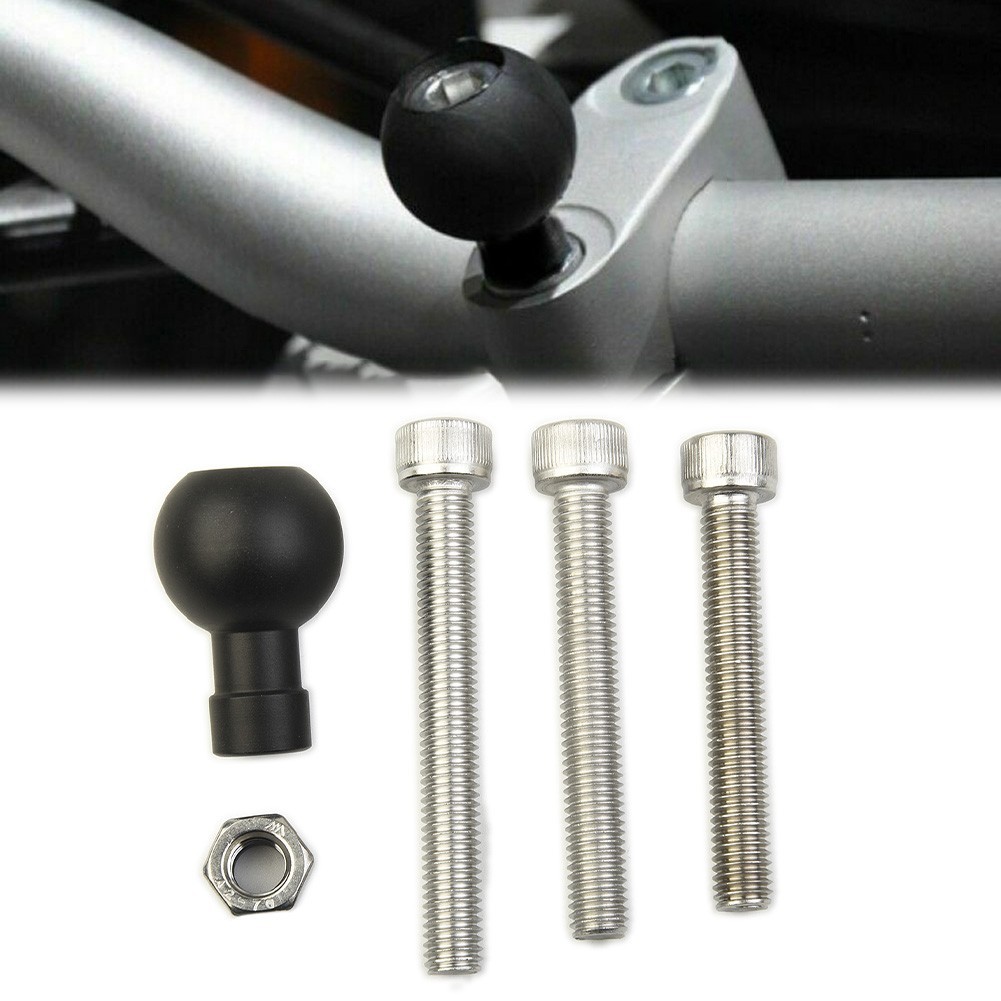 Handlebar Motorcycle Clamp Base W/ 1 Ball & M8 Screw For RAM-B-367U Mounts