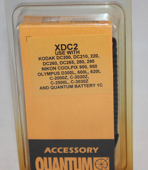NEW Quantum XDC2 Flash/Camera Power Cable *NIB* Fits Several Brands See Pics