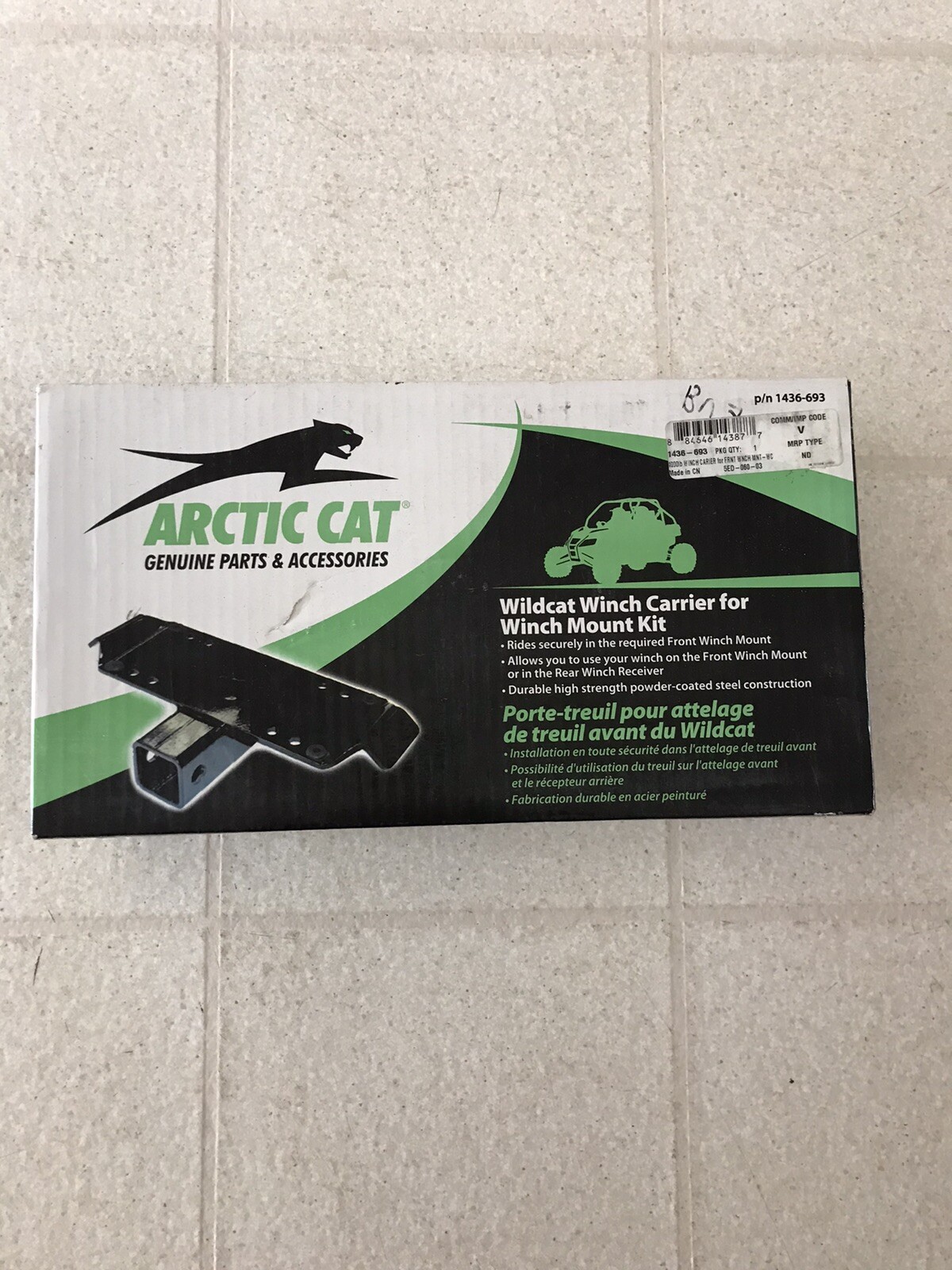 Arctic Cat Oem Wildcat Winch Mount 1436-693