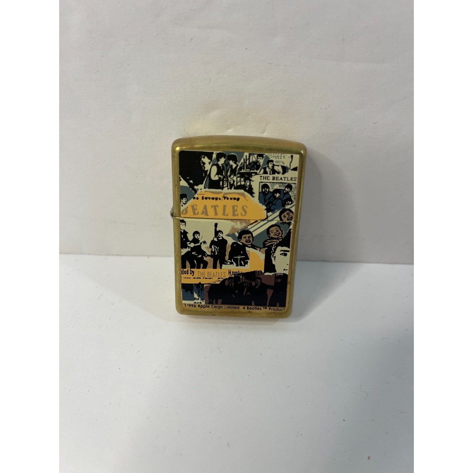 Vintage 1997 Zippo Lighter The Savage Young Beatles Brass Apple Corps A XIII
