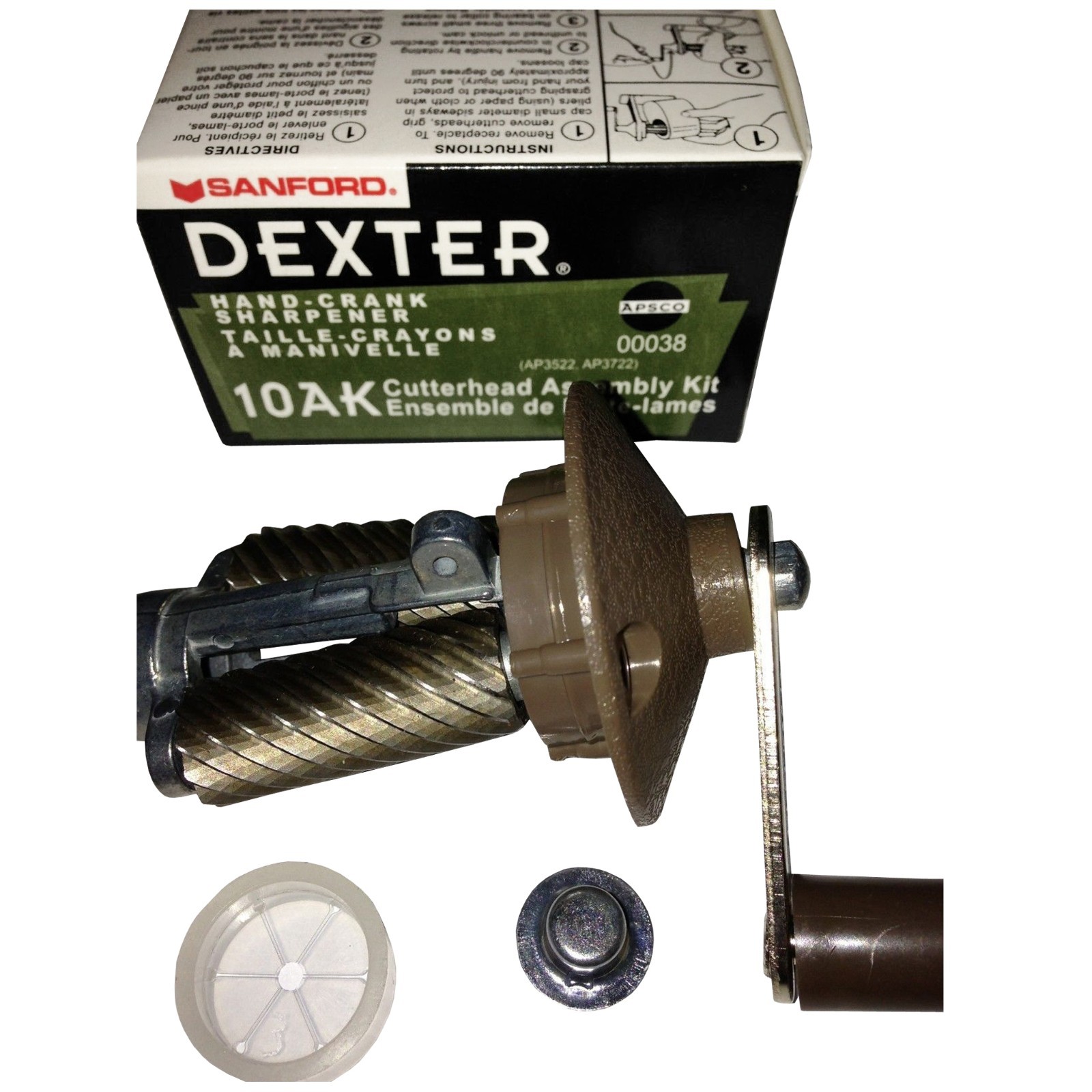 Sanford Apsco Dexter 10AK Hand Crank Sharpener Internal Assembly Kit, Vintage