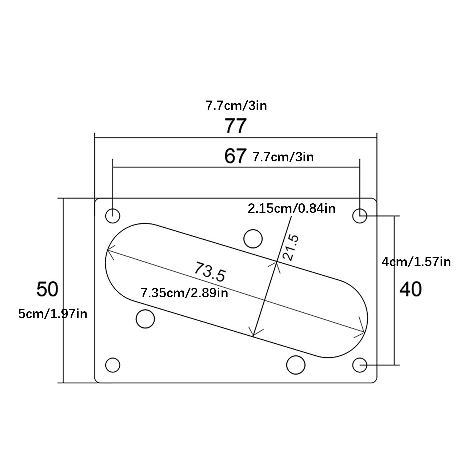 Silver Guitar Bridge Pickup Ring For TL Electric Guitar Bridge Accessories