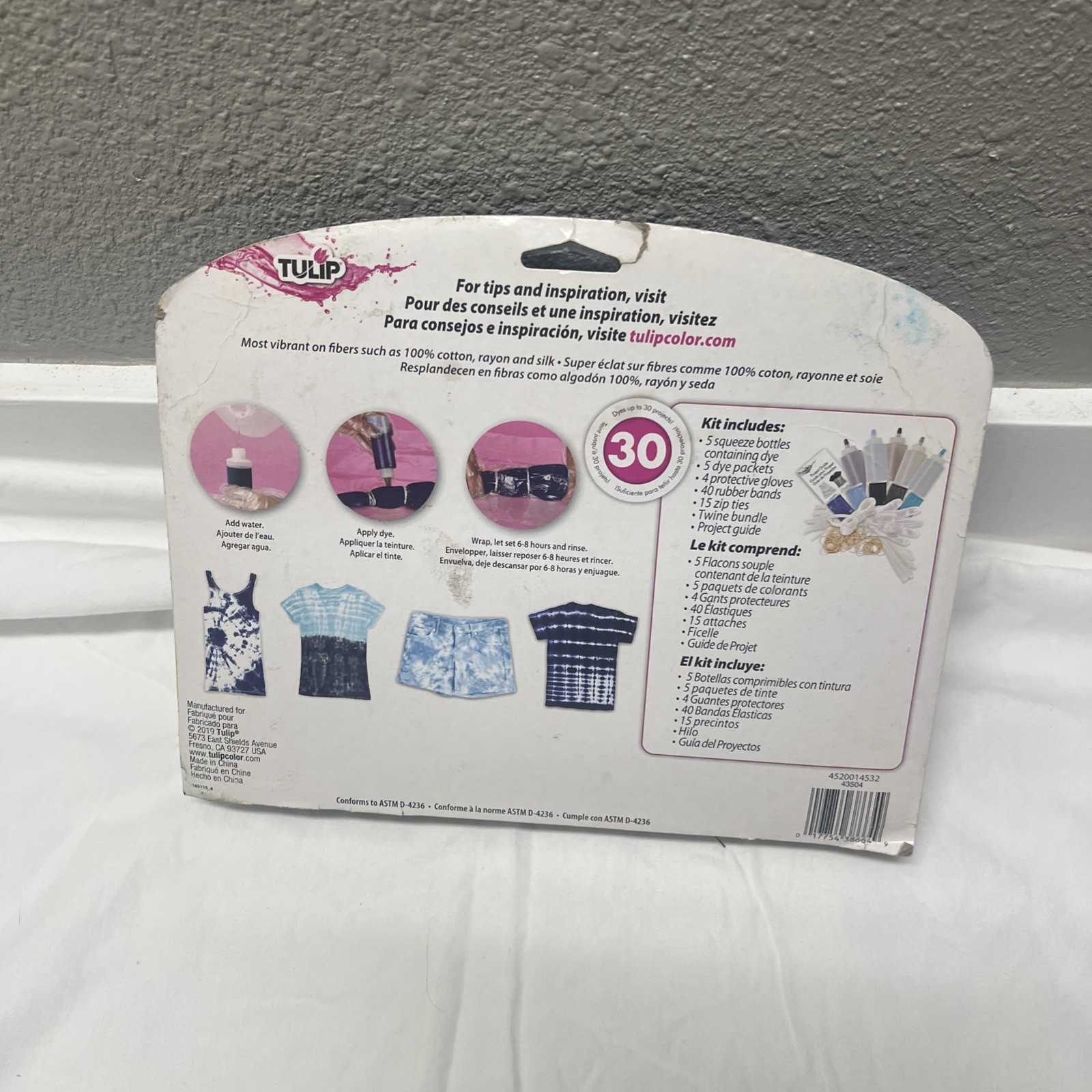 One-Step Shibori Indigo 71 Piece Tie-Dye Kit Set