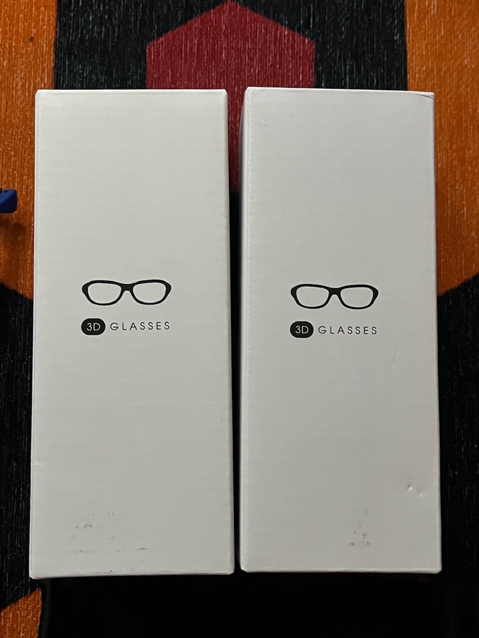 2 TOUMEI 3D Glasses Active Shutter DLP Link Rechargeable Eyewear 3-D