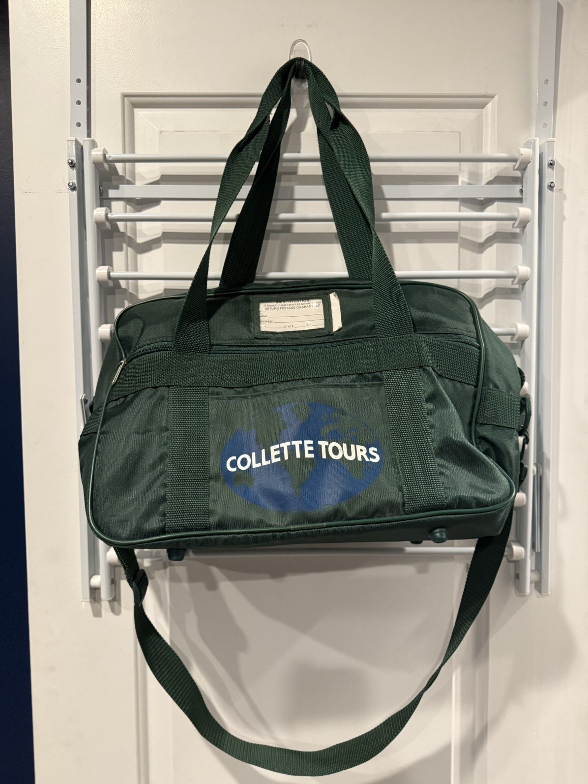 Collette Vacations Vintage Green Travel Duffel Bag
