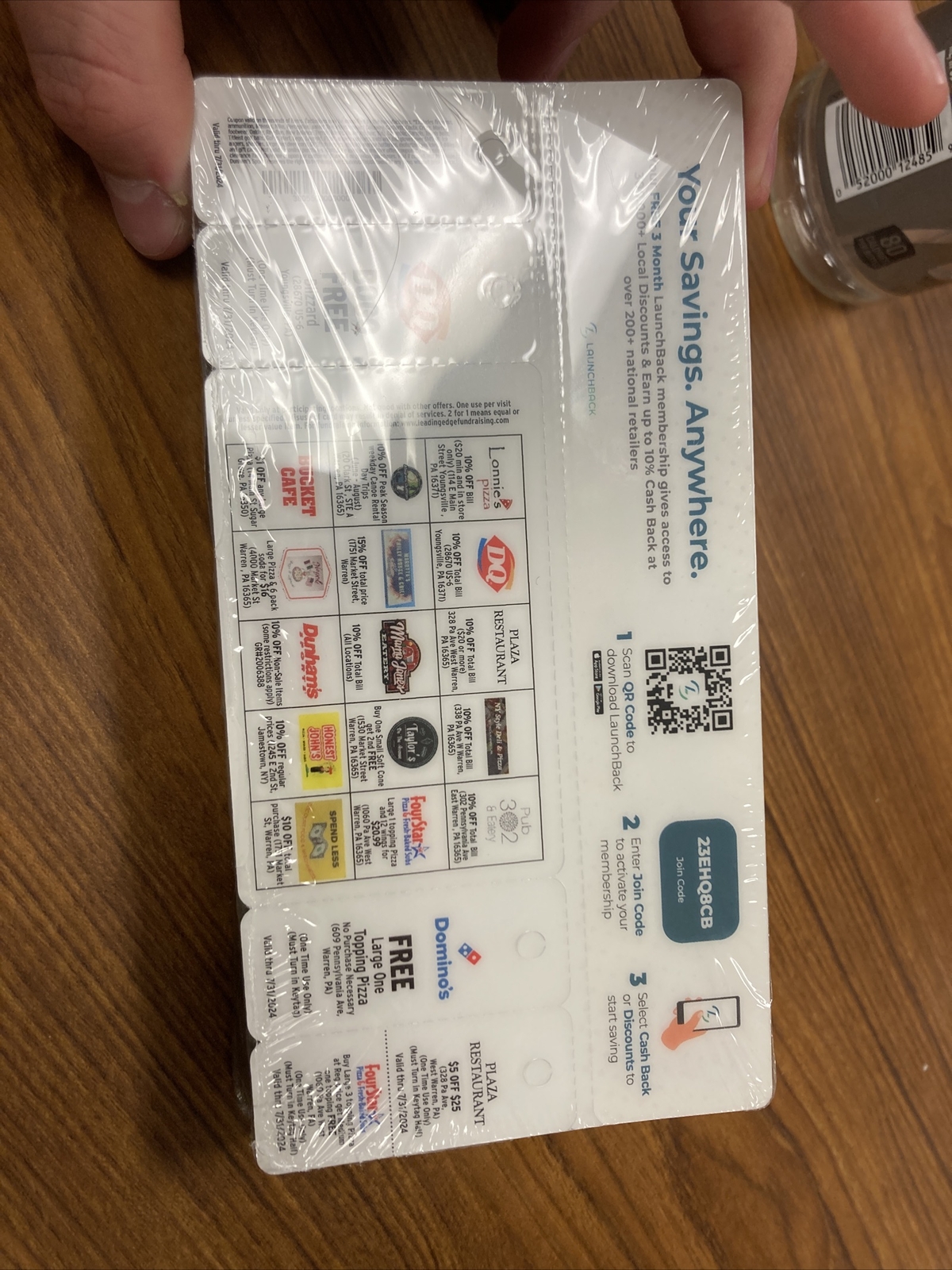 Launch Card For Food