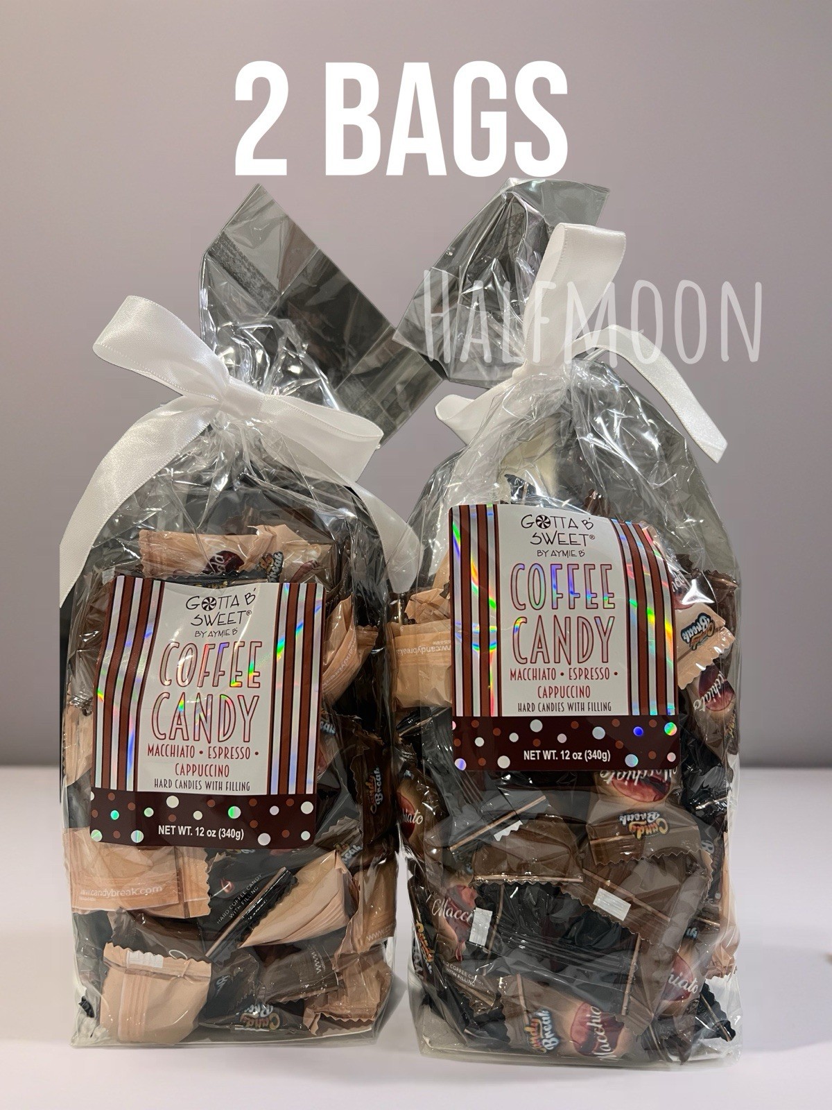 Coffee Candy Macchiato Espresso Cappuccino Assorted 2 pack - 12 oz Each Bag
