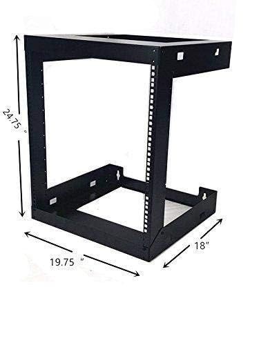 Raising electronics 12U Wall Mount Open Frame 19 Inch Server Equipment Rack T...