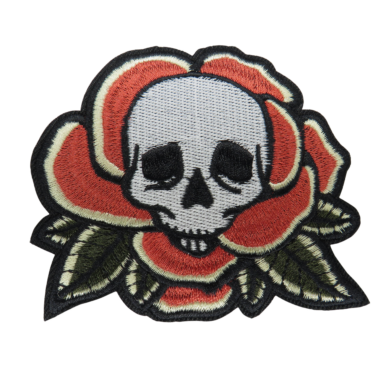 Rockabilly patch rose patch iron on patch biker punk patch iron on