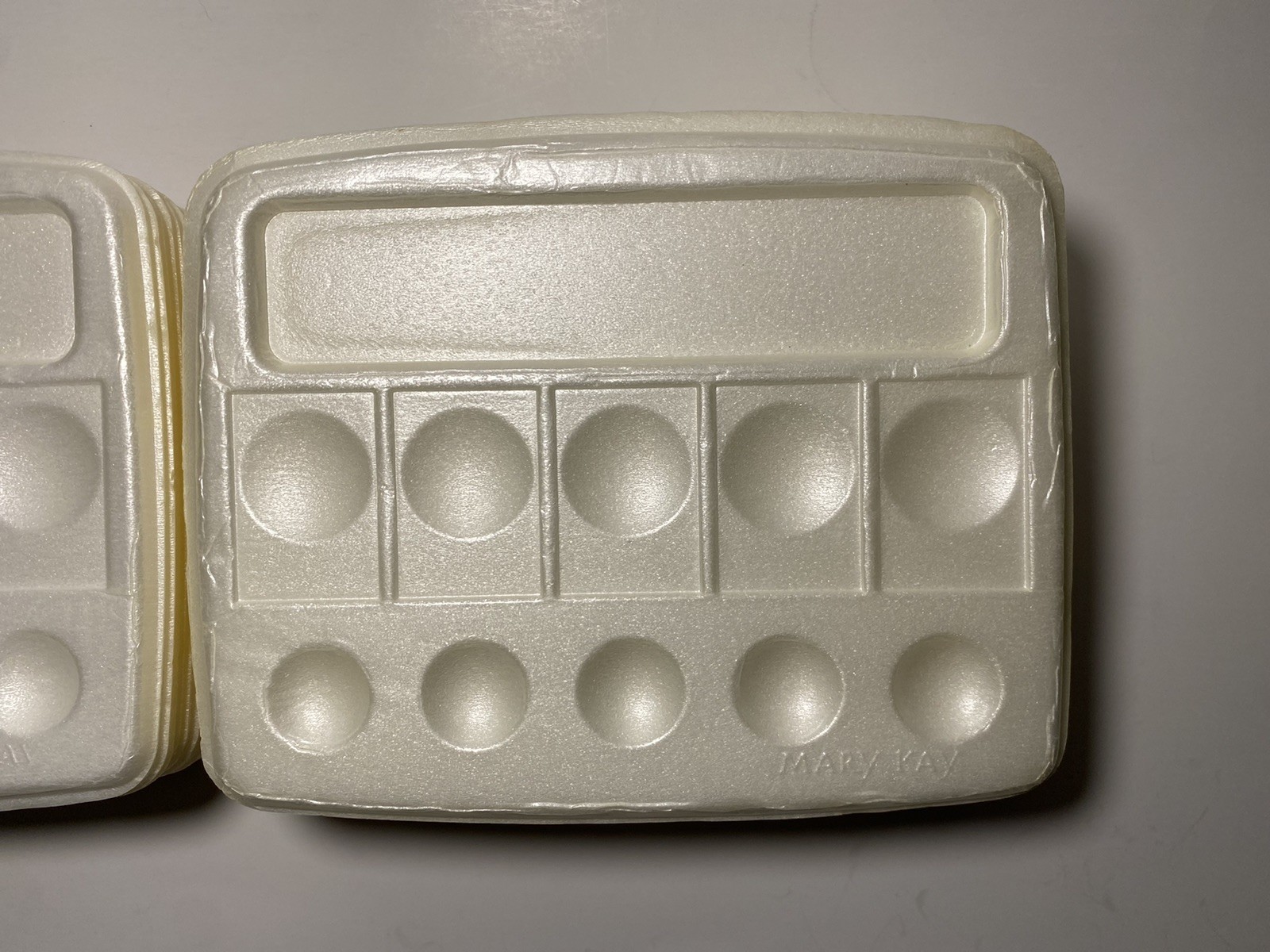 Vintage Mary Kay Lot of 38 Consultant Styrofoam Makeup Party Trays Pallet Refill