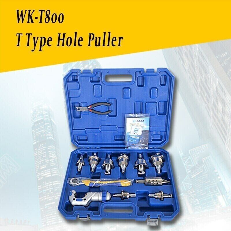 WK-T800 Copper Pipe Tee Pipe Branch Pipe Reamer Air Conditioner Tool
