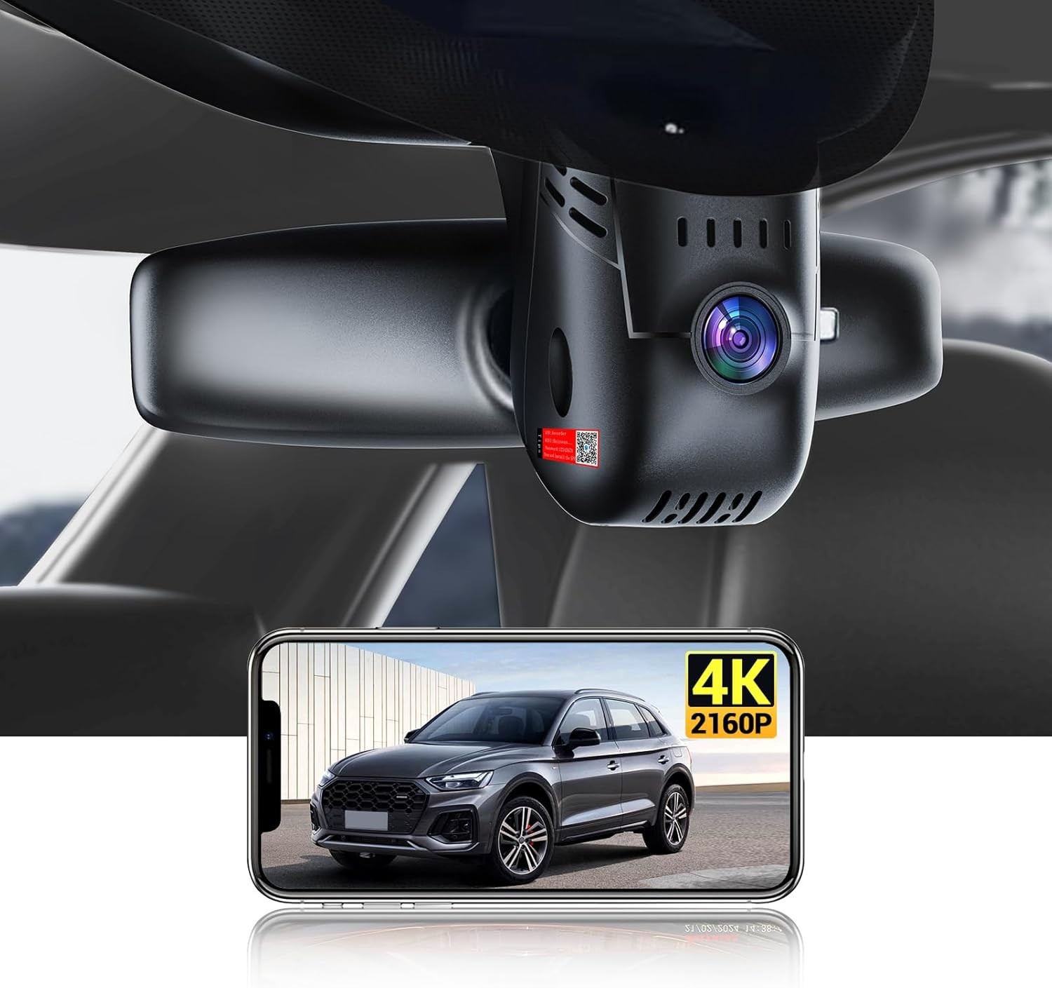 Baiyueao 4K Ultra HD 2160P OEM Style Dash Cam for Audi A1/A3/A4/A5/A6/A7/A8/Q2/Q