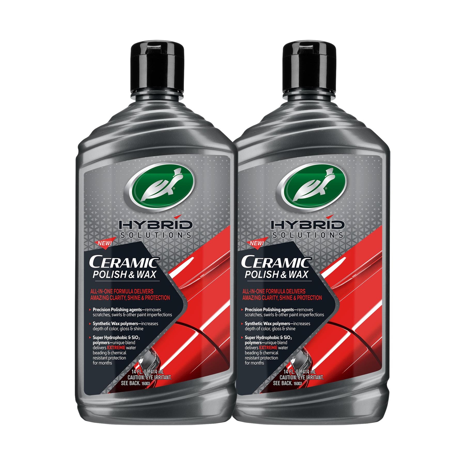 Turtle Wax Hybrid Solutions Ceramic Polish & Wax 14 Fl Oz. 2-Pack