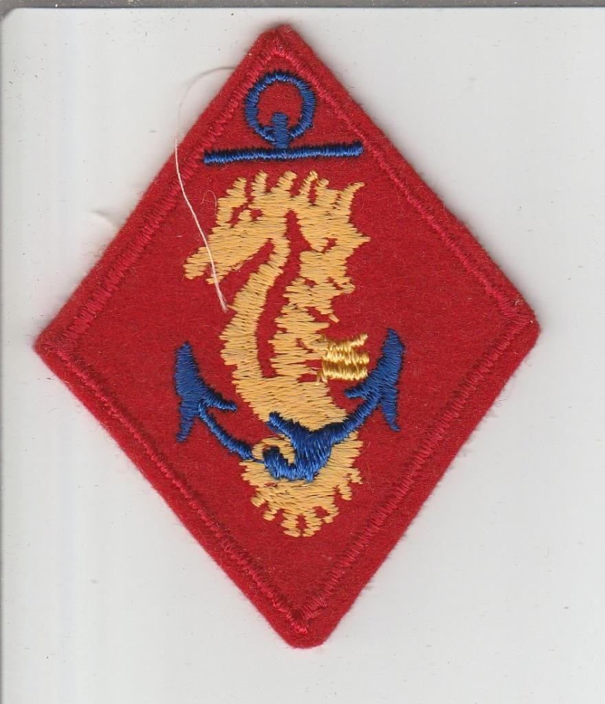 WW 2 USMC United States Marines Ship Detachments Wool Patch Inv# S694