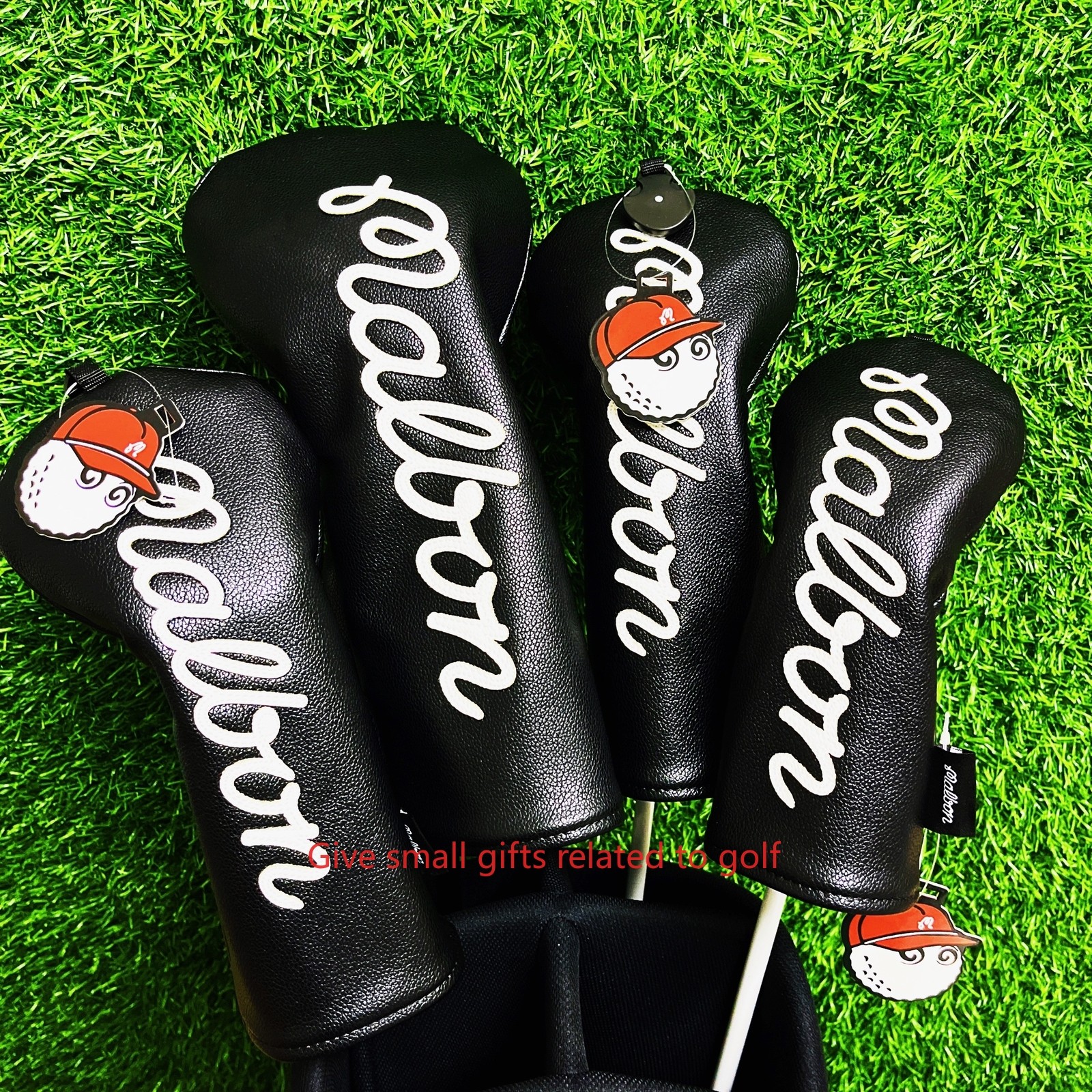 Premium Pure Brand Letters Driver Wood Hybrid Putter Golf Club Cover magnetic