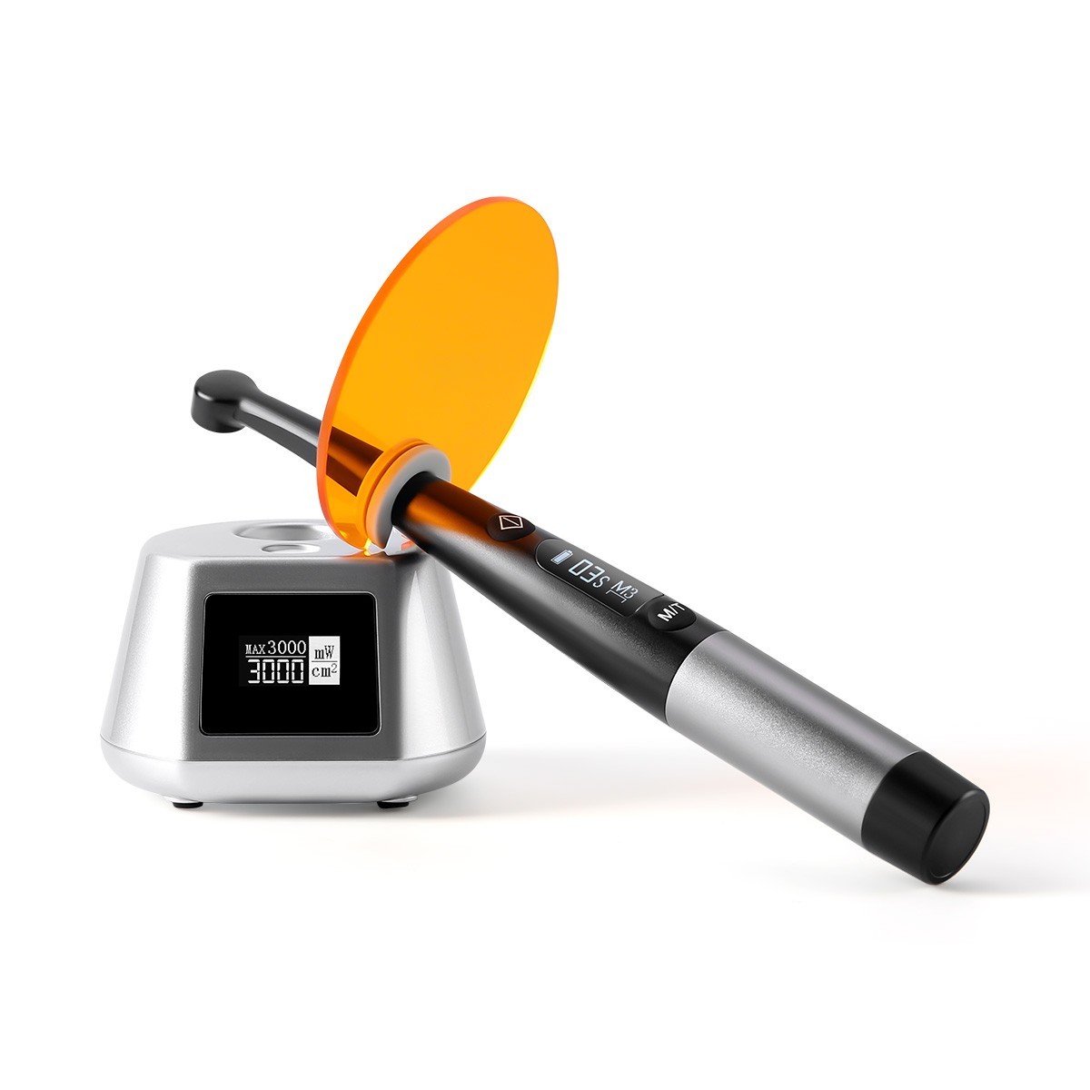 AZDENT Dental Wireless LED Orthodontics Curing Light Lamp 3100mW/cm² 1 Sec Cure