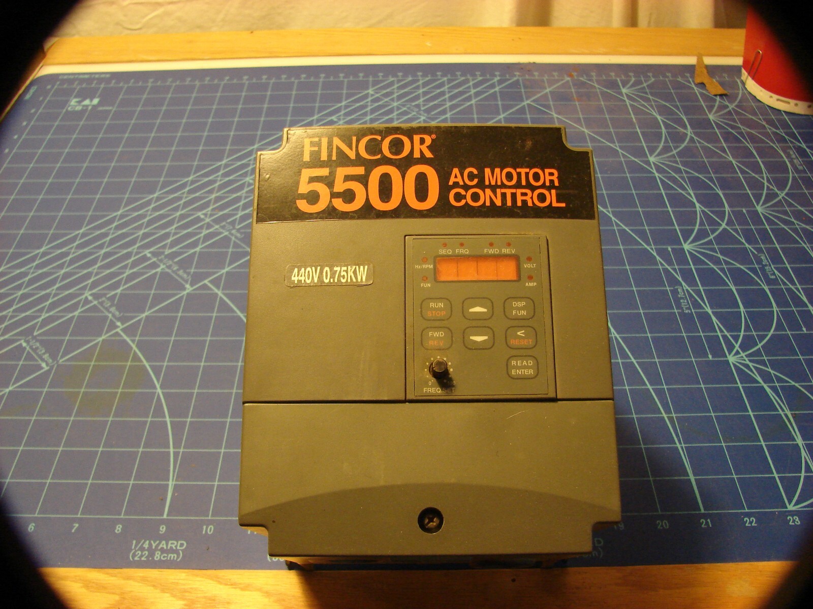 Fincor 5500 AC Motor Control 440V 0.75KW  model/5511 Input 3 Phase AC 460V