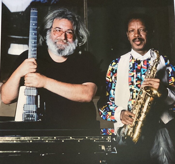 1988 Color Photo Jerry Garcia Grateful Dead Rock & Roll Jazz Ornette Coleman