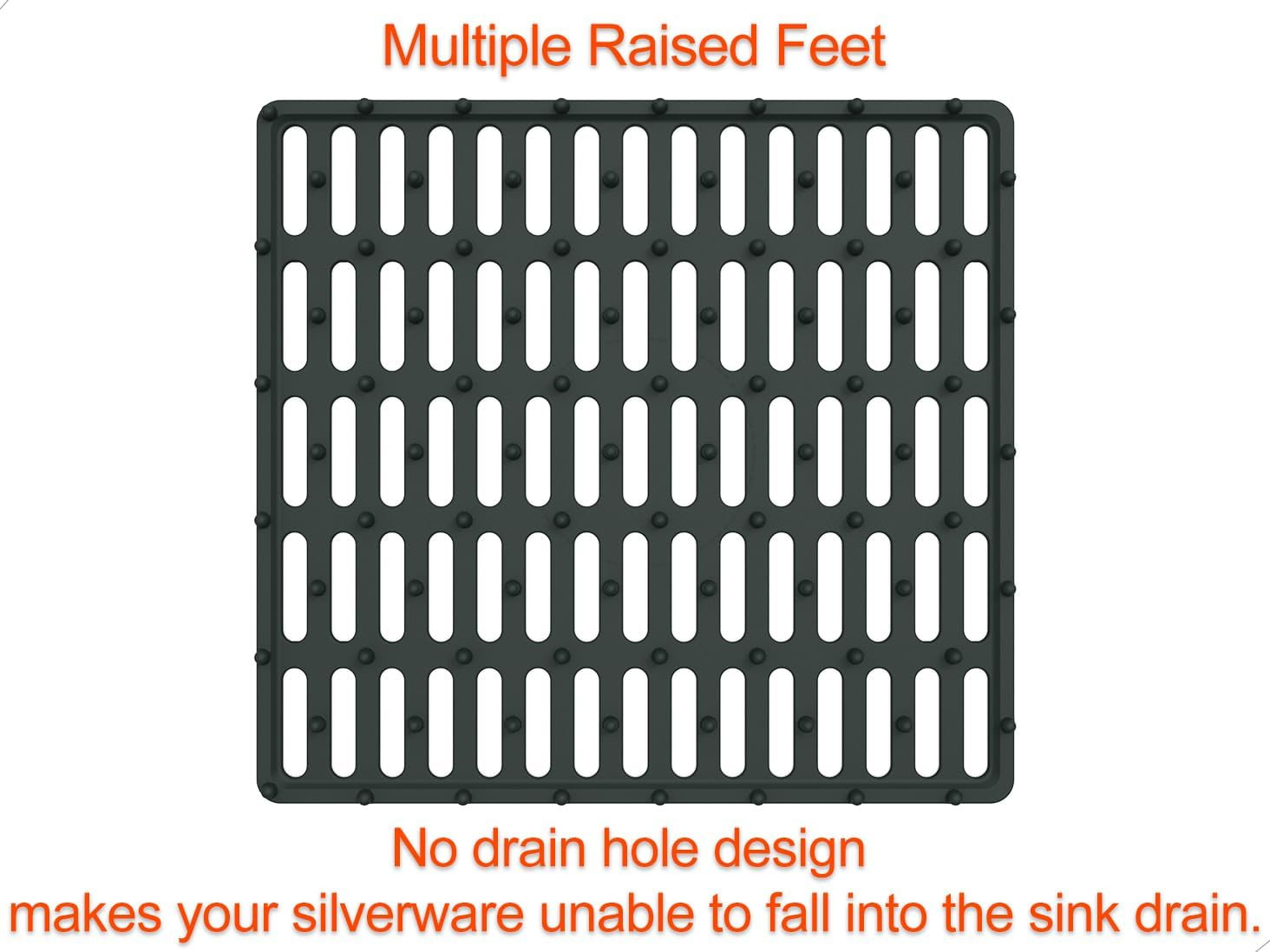 Kitchen Sink Mat, Sink Protector, Silicone Mat, Heat Resistant, No Smell | Silic