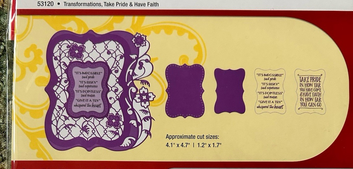 “Take Pride And Have Faith” 8 Piece Die & Stamp Set By Scrapbooking Made Simple