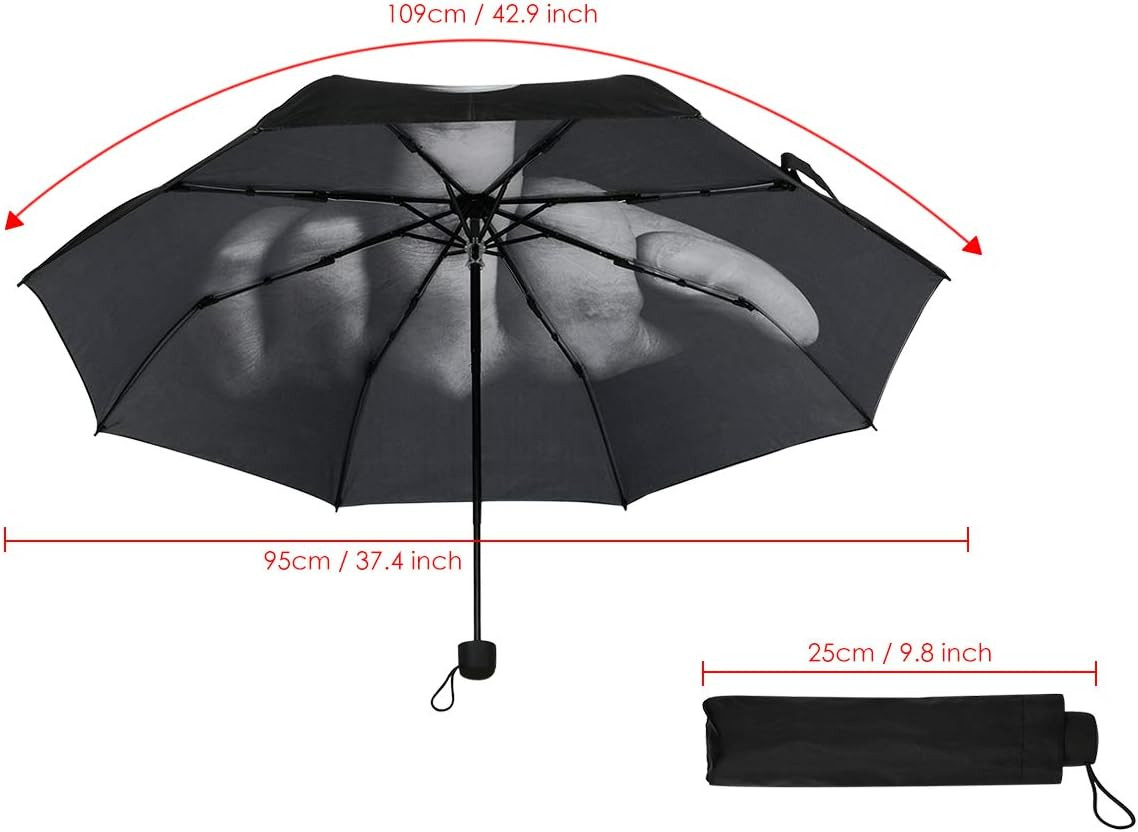 DS. DISTINCTIVE STYLE Middle Finger Umbrella Funny Folding Creative