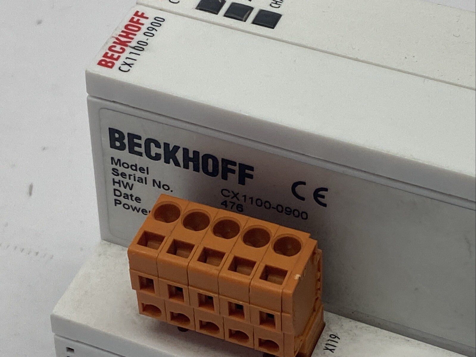 Beckhoff CX1100-0900 UPS Control Module, Missing Tab