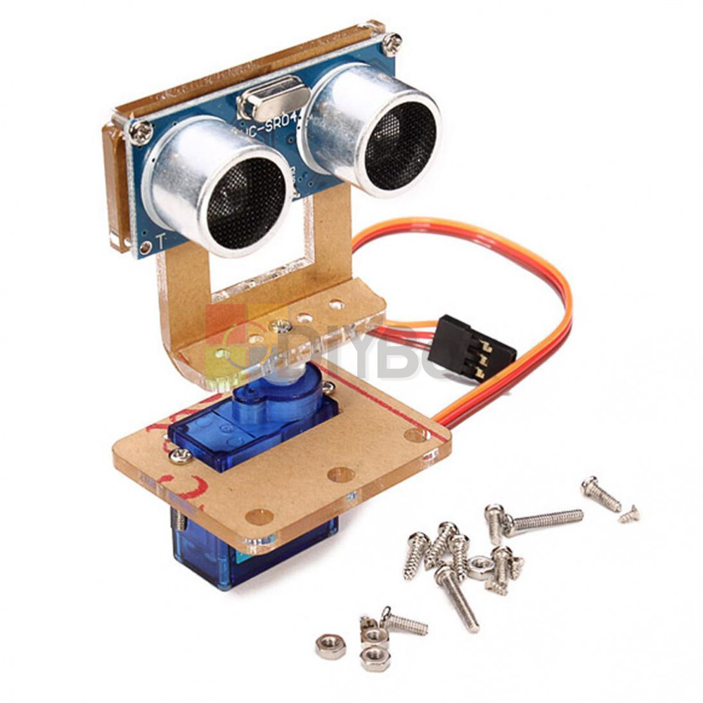 Analog Servo and HC-SR04 Ultrasonic Ranging Module Robot Mounting Bracket Kits