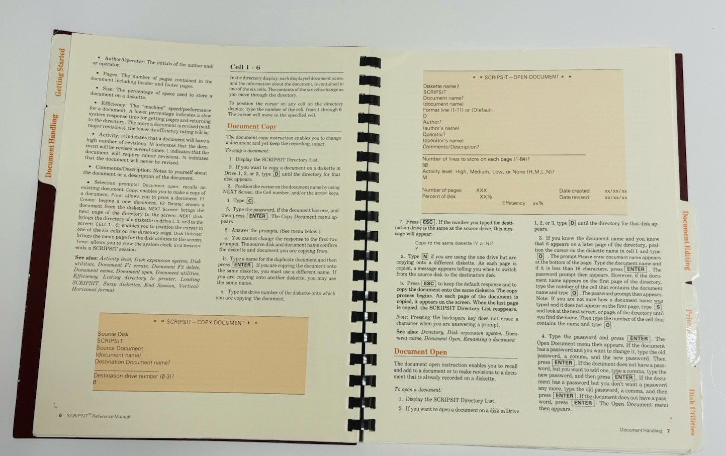 Radio Shack Model II Scripsit 2.0 Reference Manual