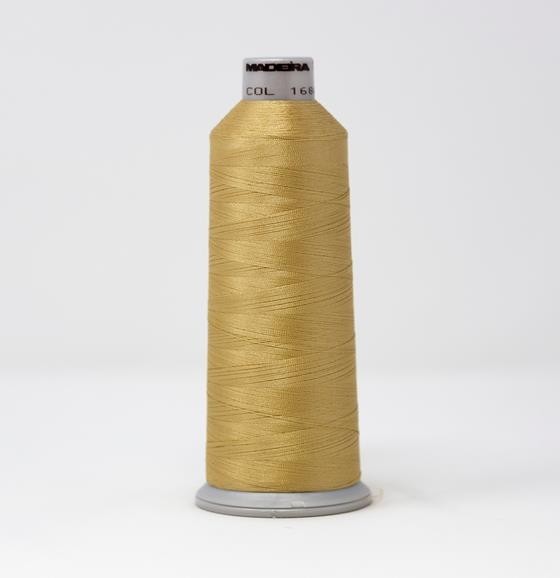 Madeira Polyneon #40 5500yd Thread Cone 1684 Wheat Gold