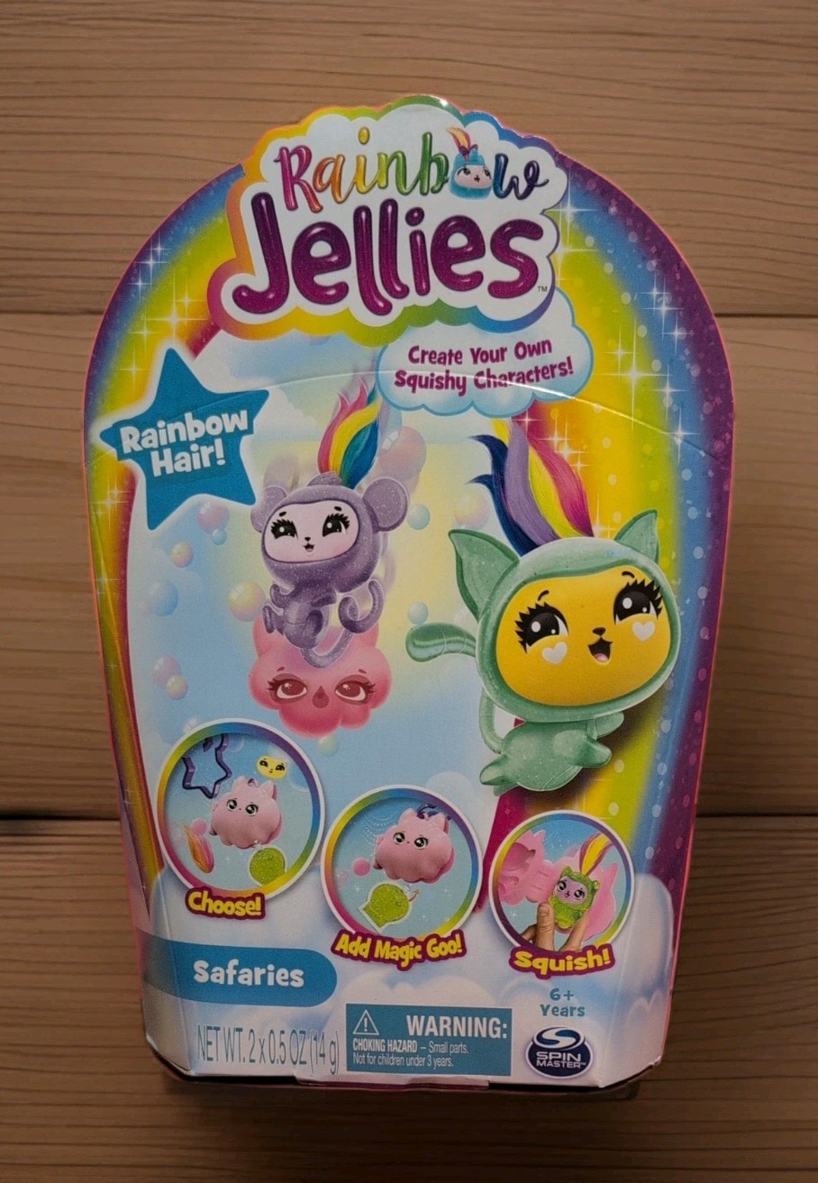 New in **Sealed** Package Rainbow Jellies Safaries Squishes Characters