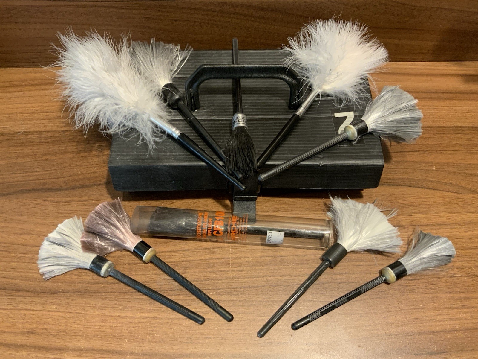 Vintage Fingerprint Dusting Brush Set Sirchie Forensic Crime Scene Tools