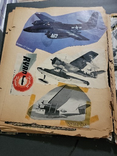 SCRAP BOOK AVIATION VINTAGE