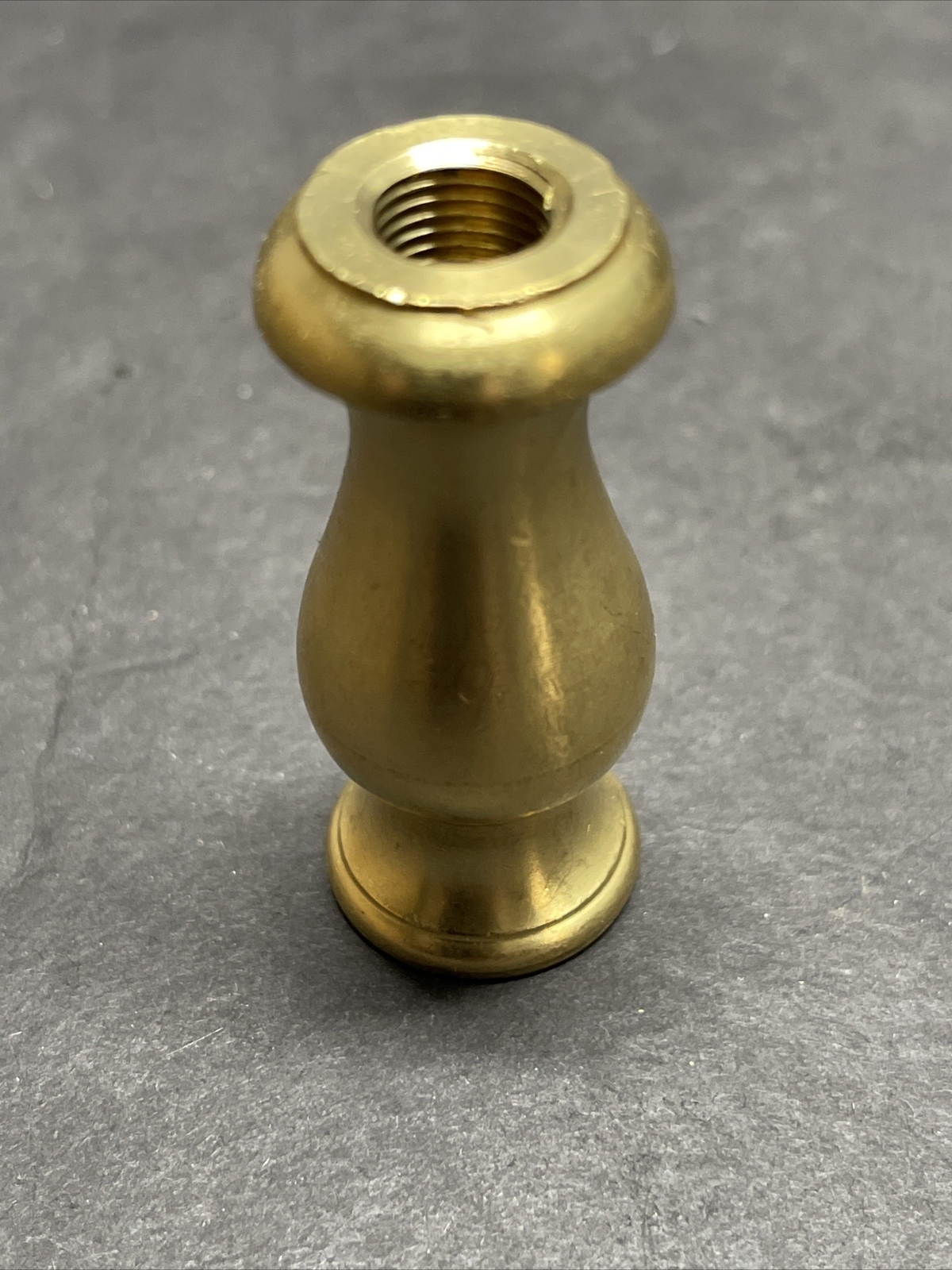 1/8 IPS- FEMALE THREADED 2” INCH TURNED NECK UNFINISHED BRASS 7/8 INCH WIDE