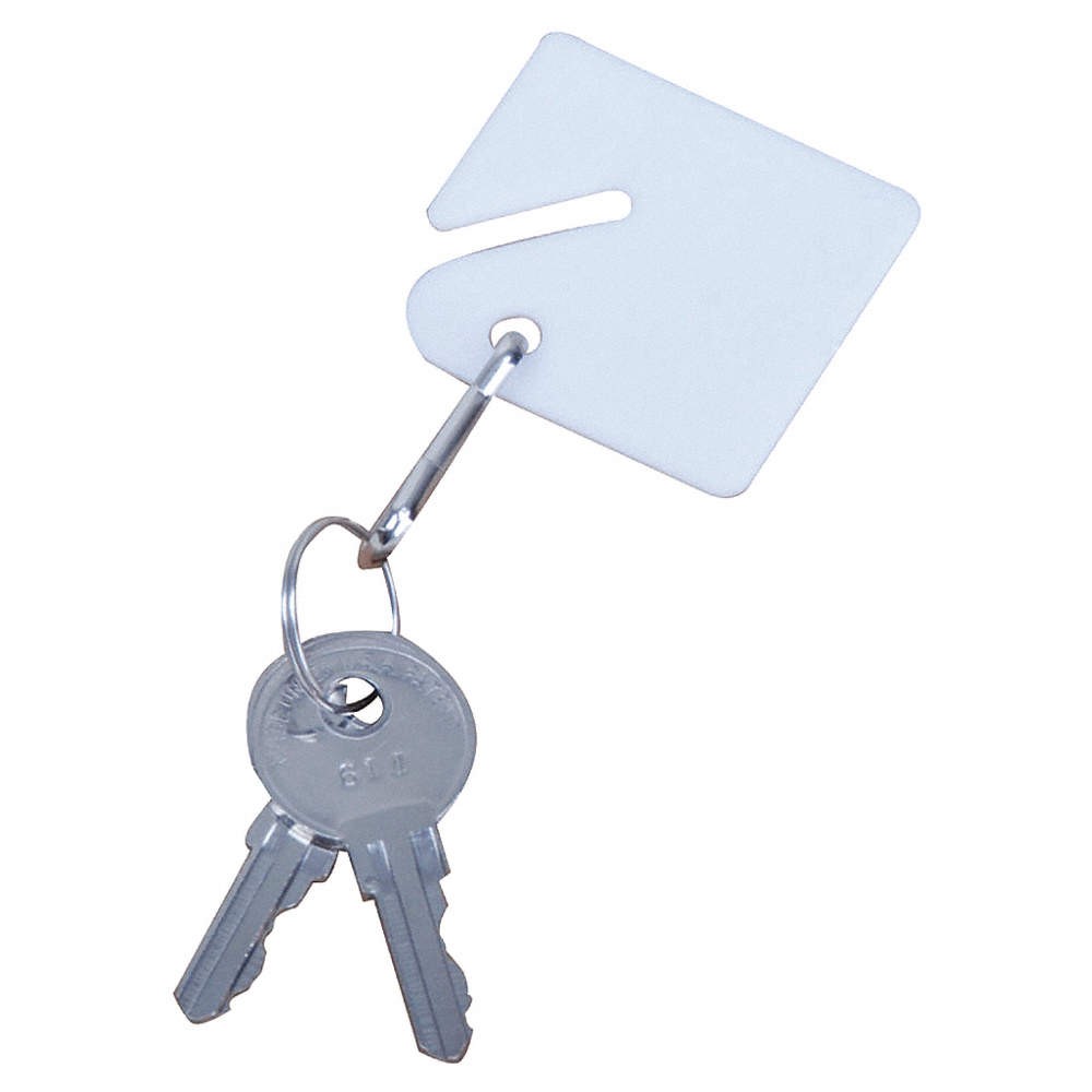 Grainger Approved 33J870 Blank Key Tag,Assorted,PK50 33J870