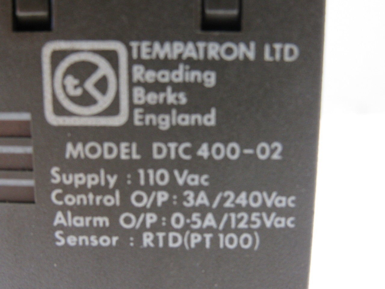 Tempatron DTC 400-02 110 VAC Programmable Temperature Control