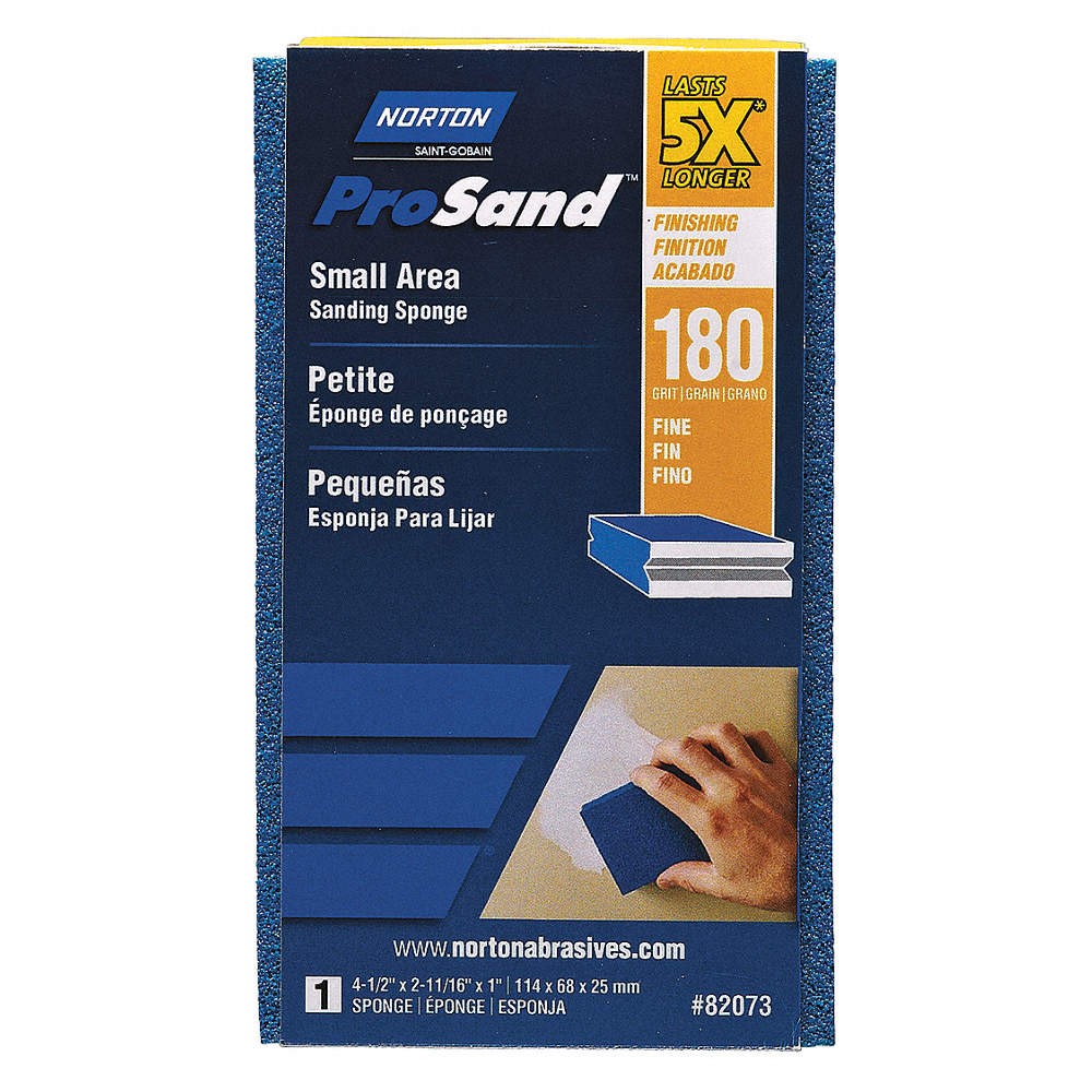 NORTON 07660782073 Sanding Sponge,2 11/16in W, 4 1/2in L 45GF46