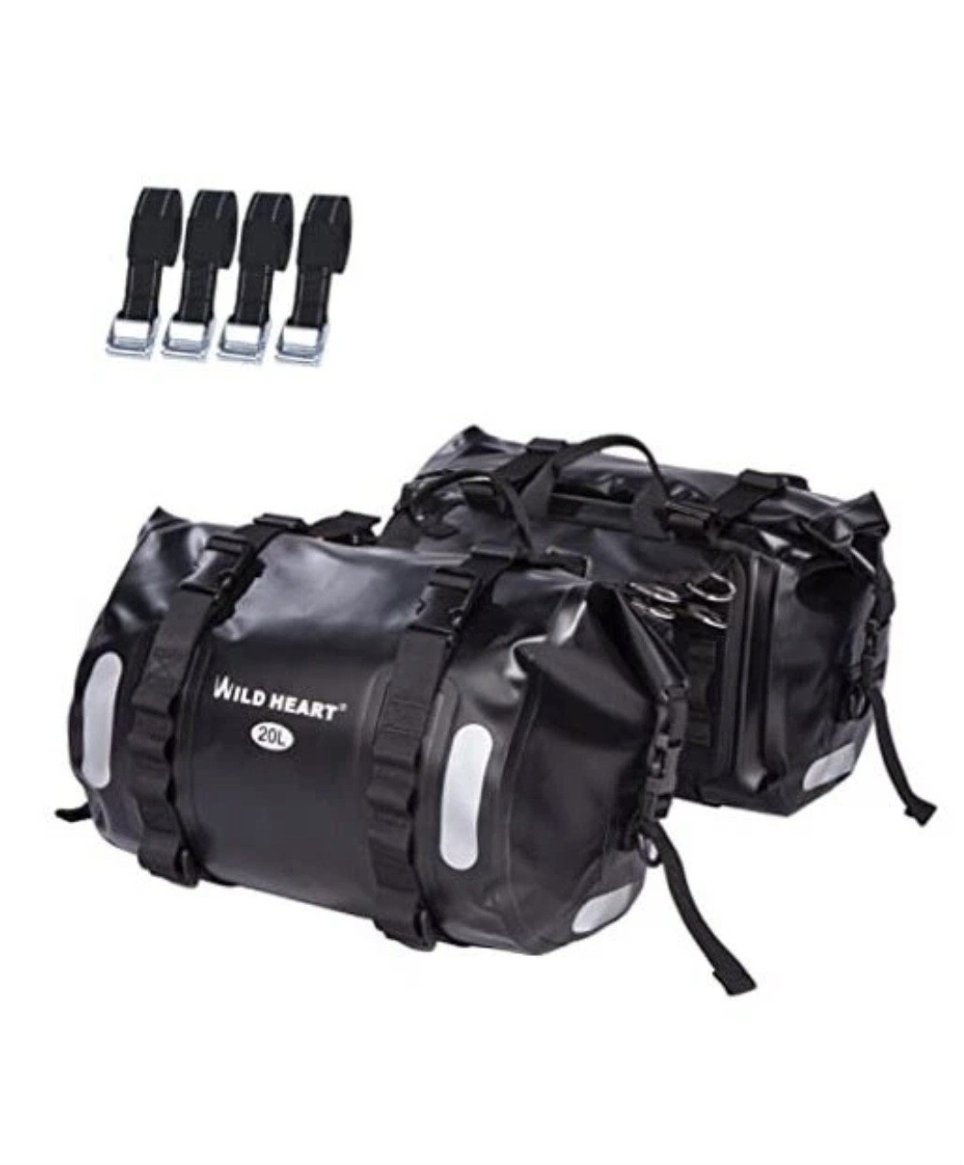 Waterproof bag Motorcycle saddlebags 40L Tank bag Motor Side bags black