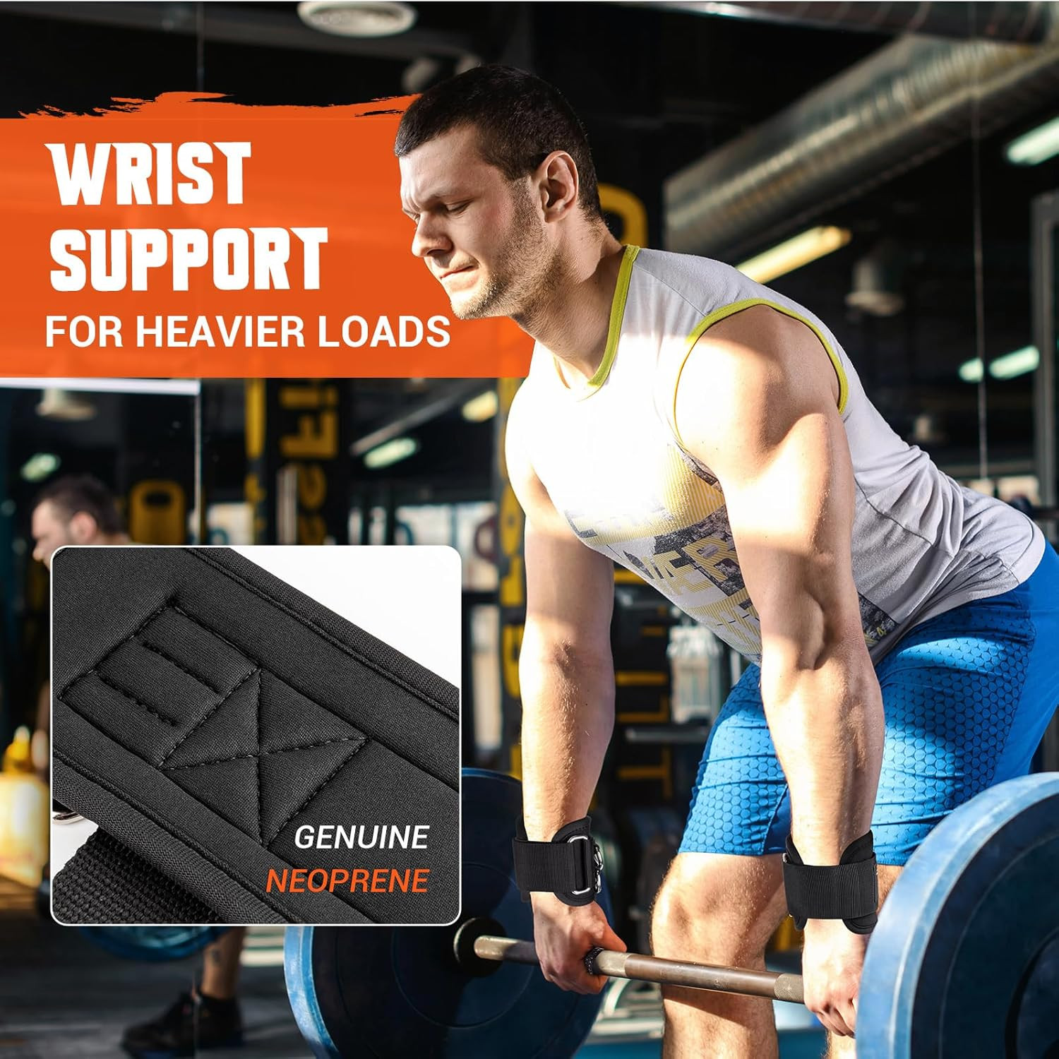 Heavy Duty Weight Lifting Straps with D Rings for Optimal Performance