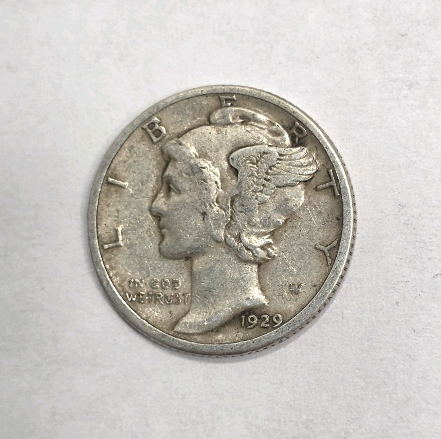 1929-S Mercury Dime Double Die Obverse (Ddo).
